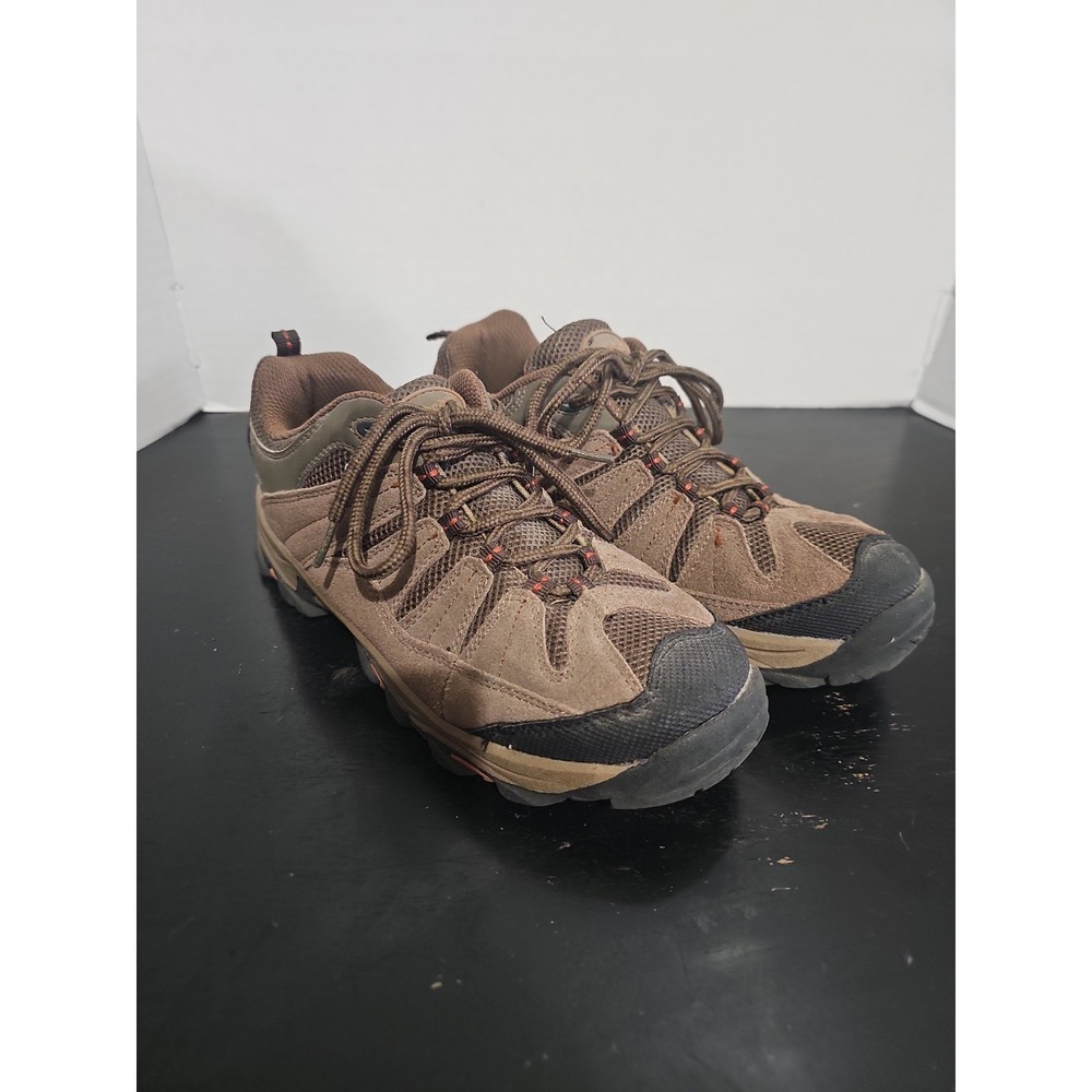 Northside Hiking Shoes Leather Upper Brown Trail Outdoor Sneakers Size 7